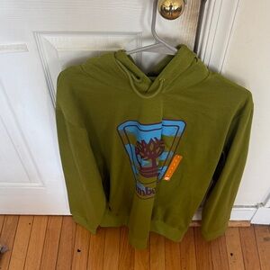 Timberland Green Hoodie with Graphic Design